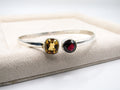 Citrine and Garnet Cuff
