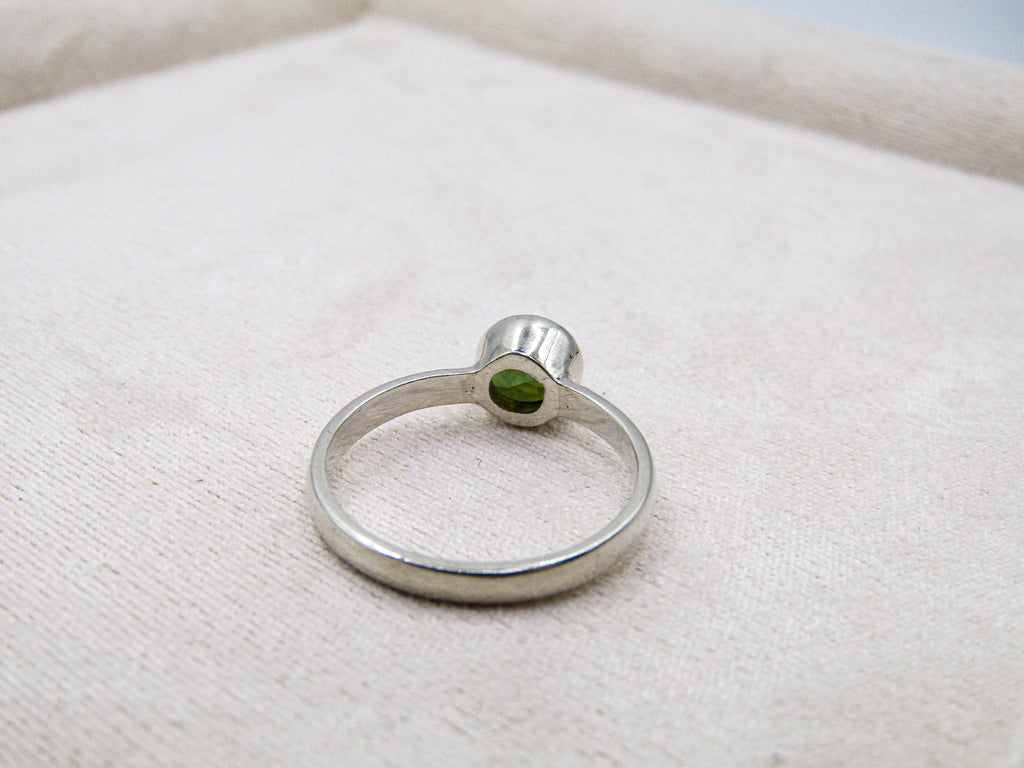 Green Tourmaline Stacking Ring