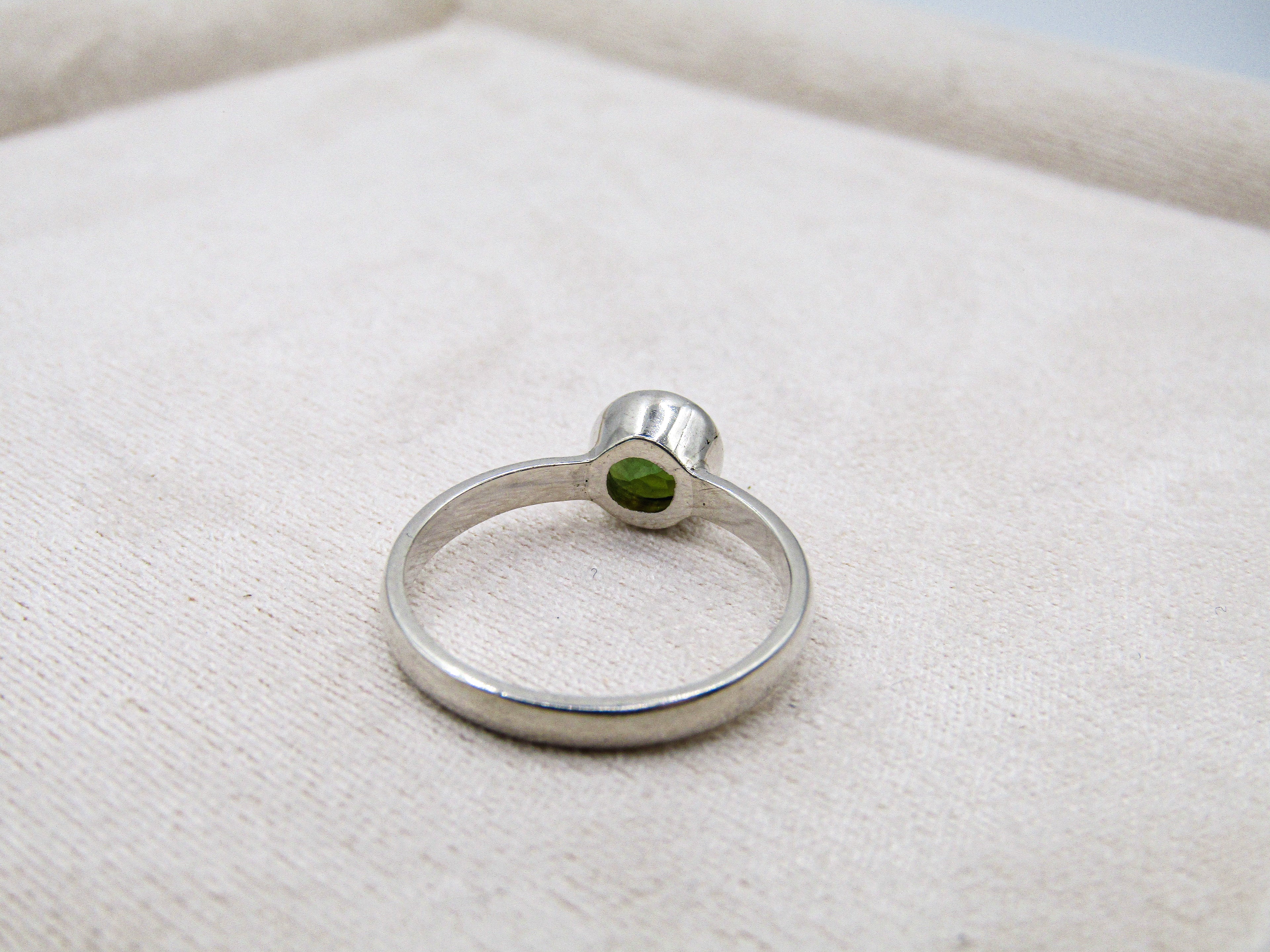 Green Tourmaline Stacking Ring
