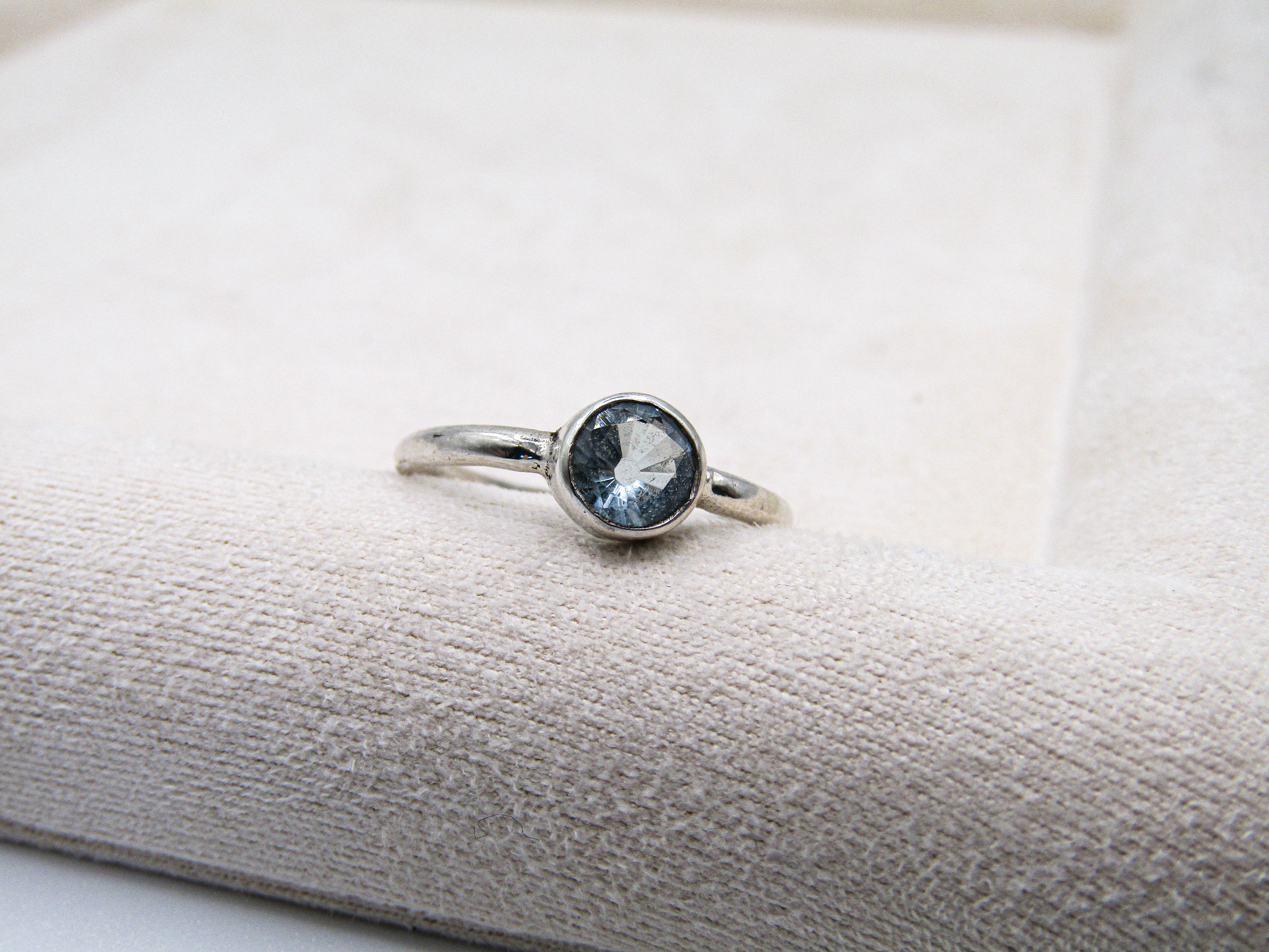 Aquamarine Stacking Ring