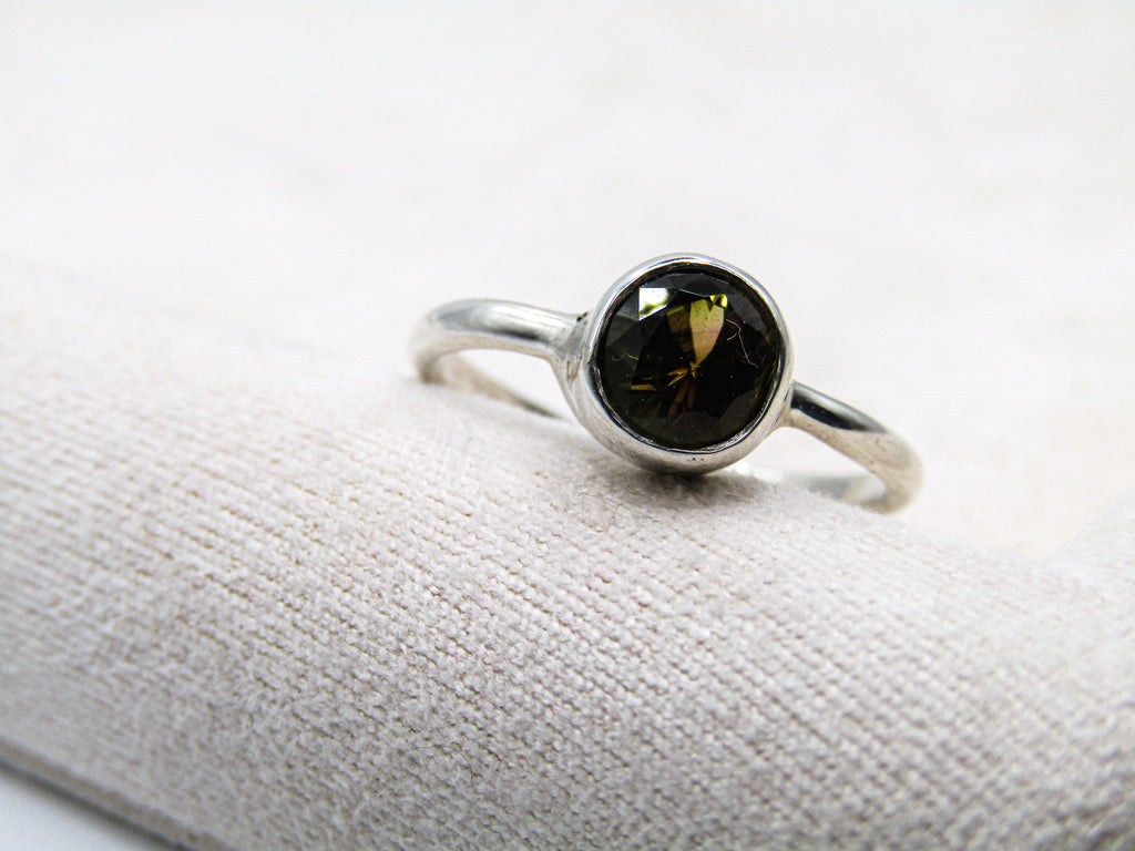 Green Tourmaline Stacking Ring