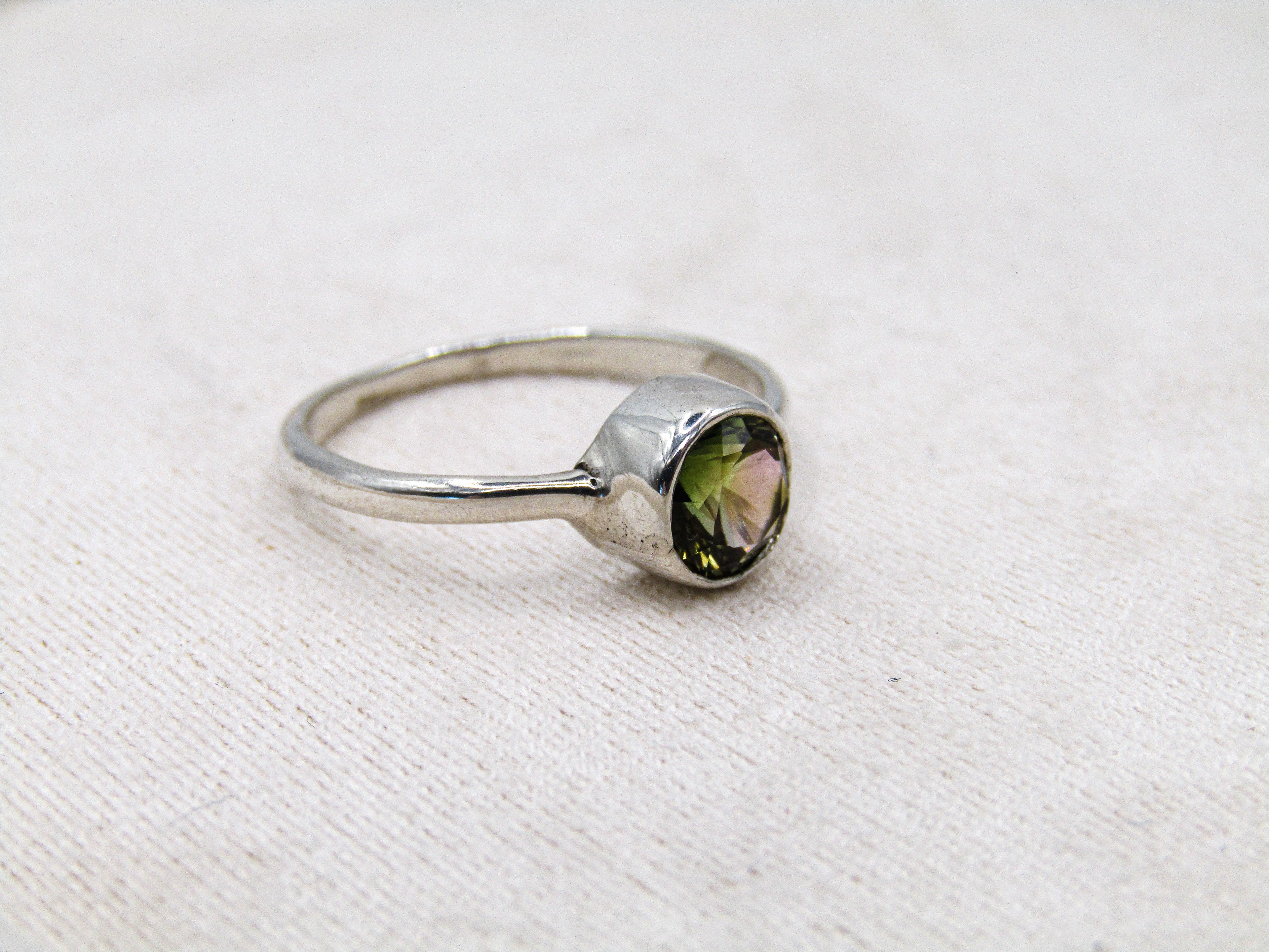 Green Tourmaline Stacking Ring