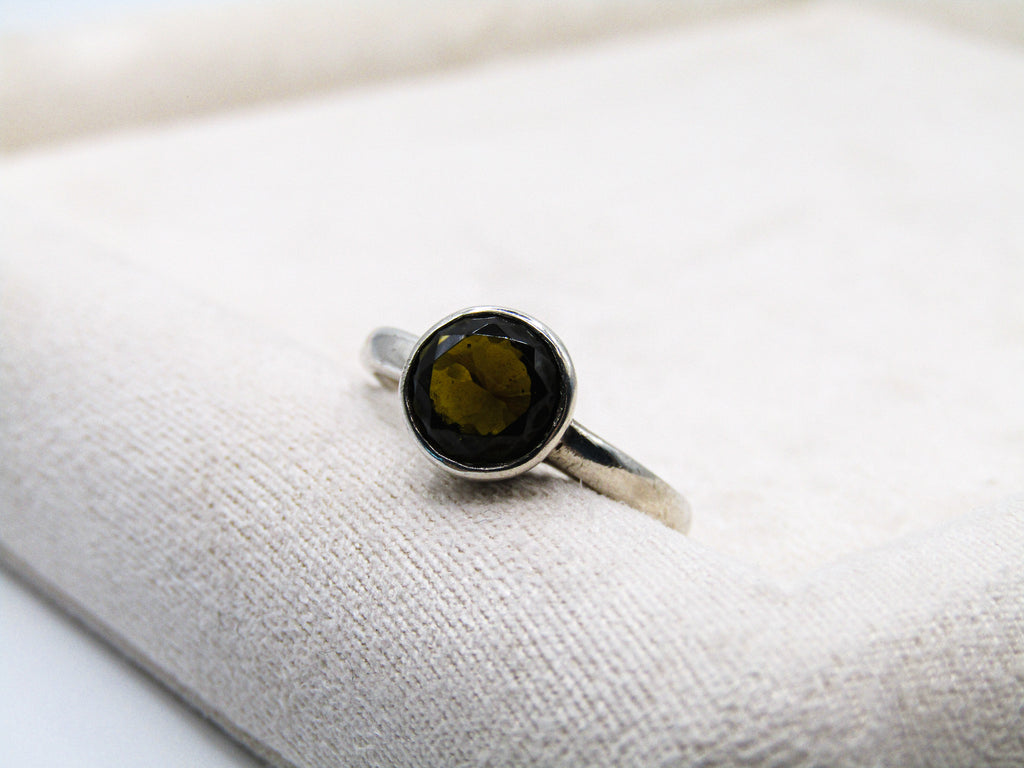 Green Tourmaline Stacking Ring