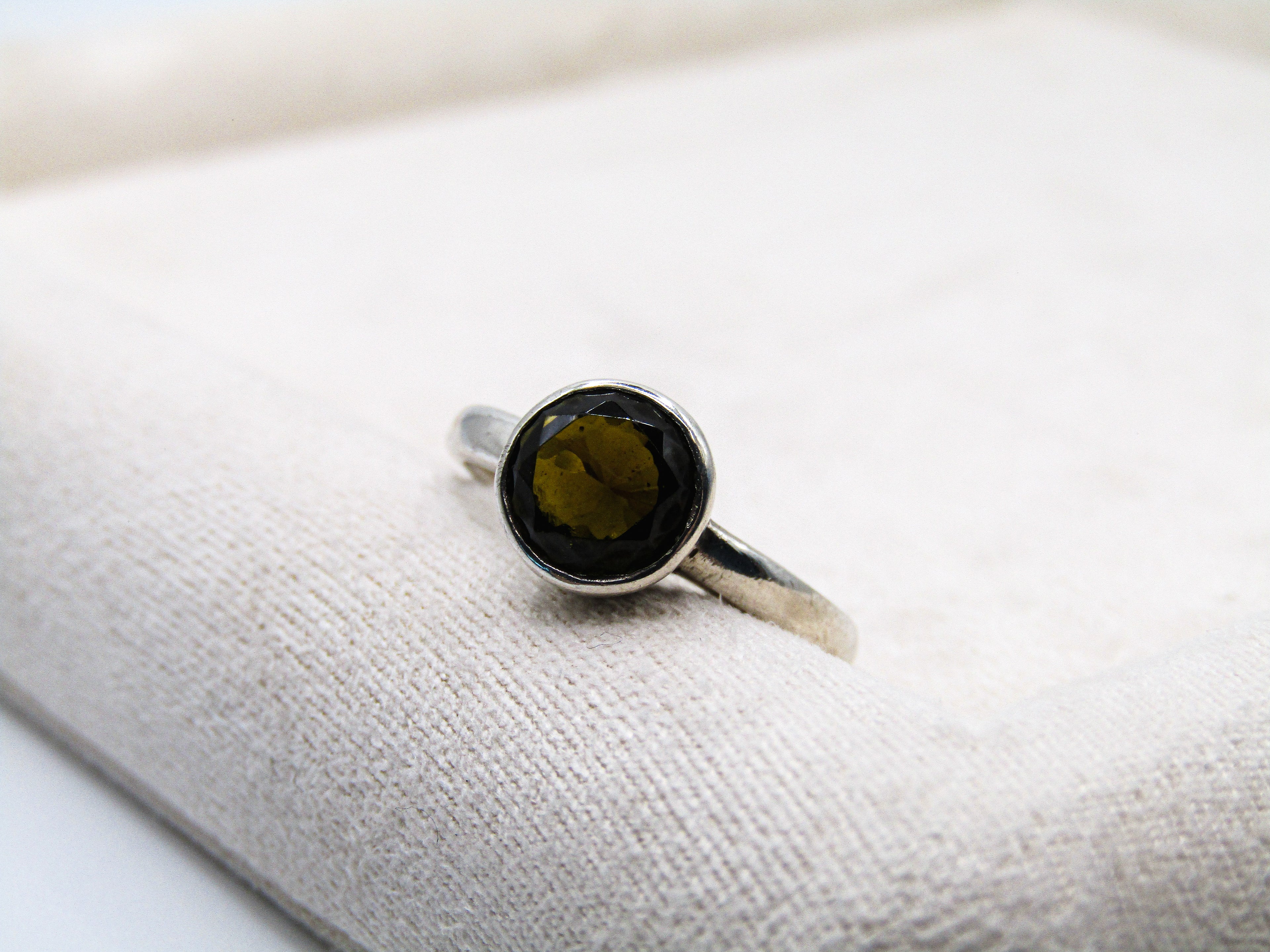 Green Tourmaline Stacking Ring