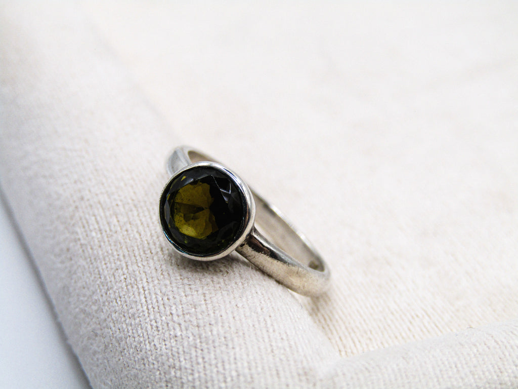 Green Tourmaline Stacking Ring