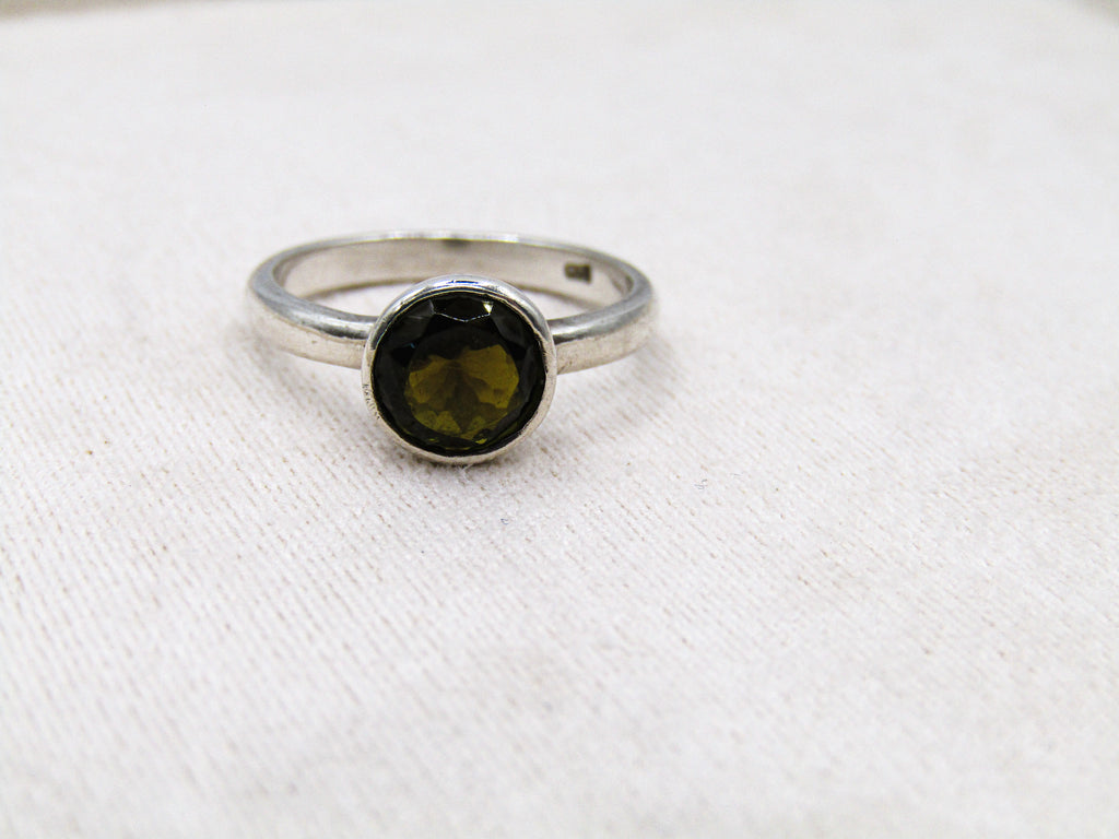 Green Tourmaline Stacking Ring