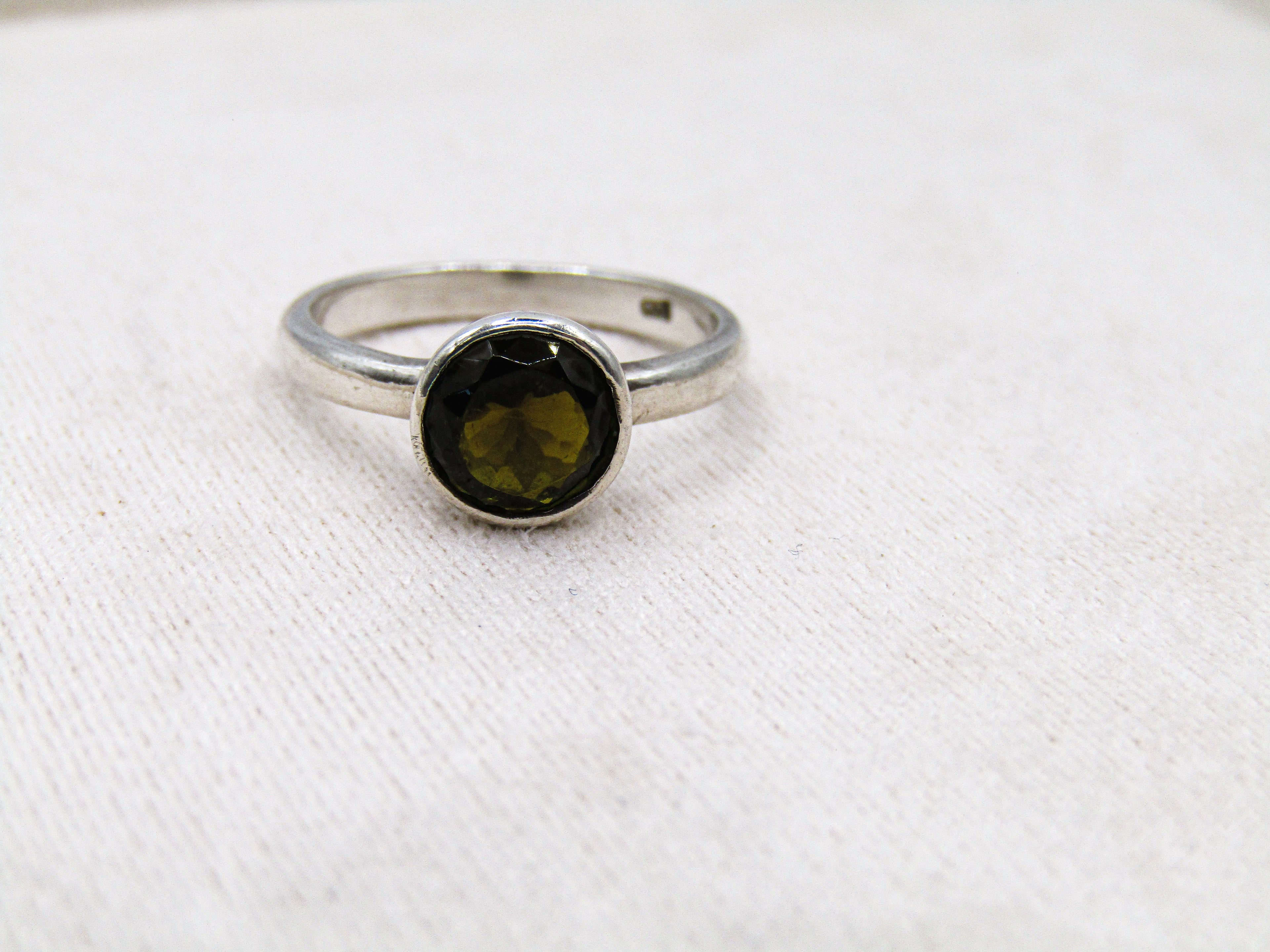 Green Tourmaline Stacking Ring