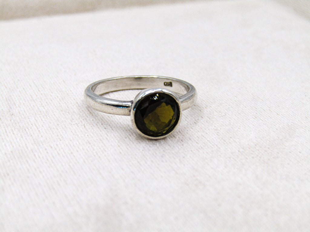 Green Tourmaline Stacking Ring