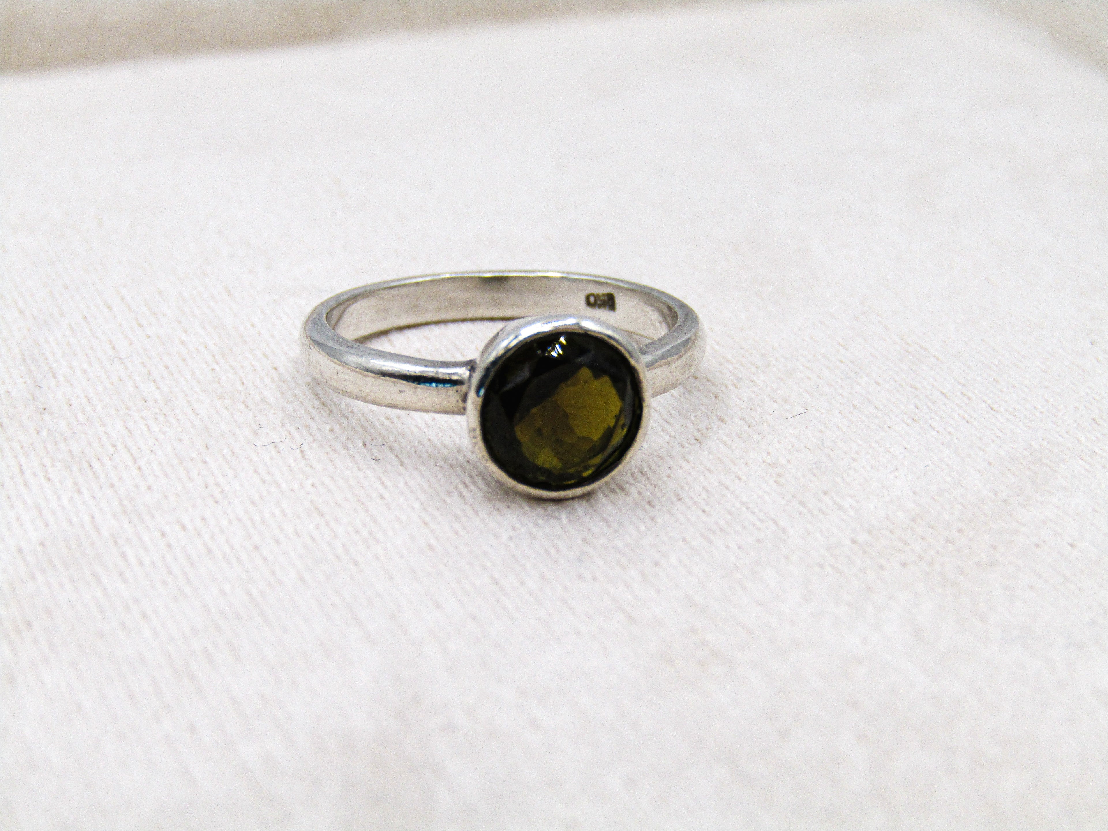 Green Tourmaline Stacking Ring