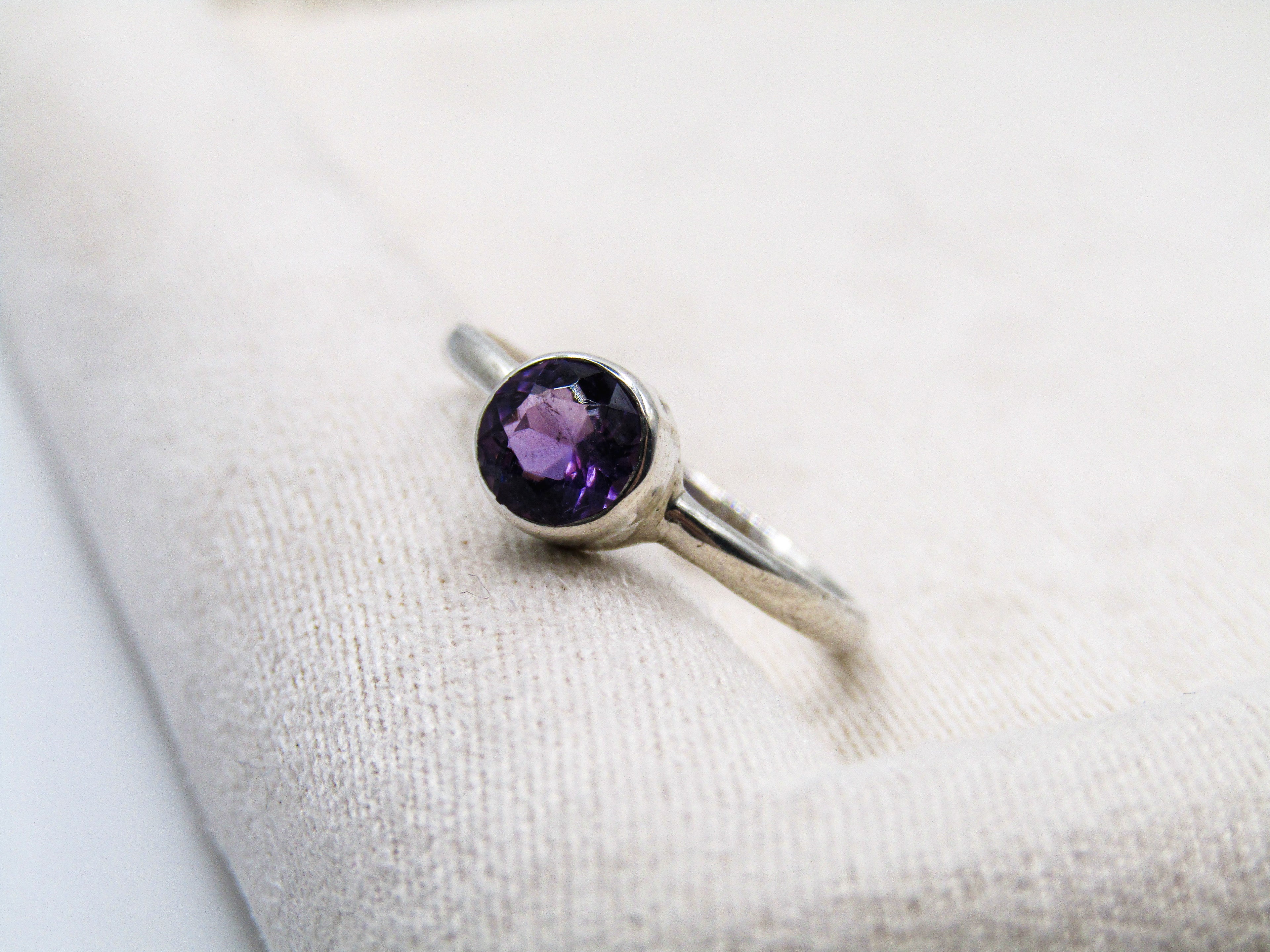 Amethyst stacking Ring
