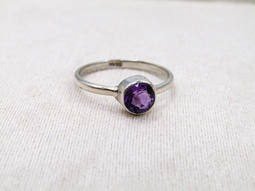 Amethyst stacking Ring
