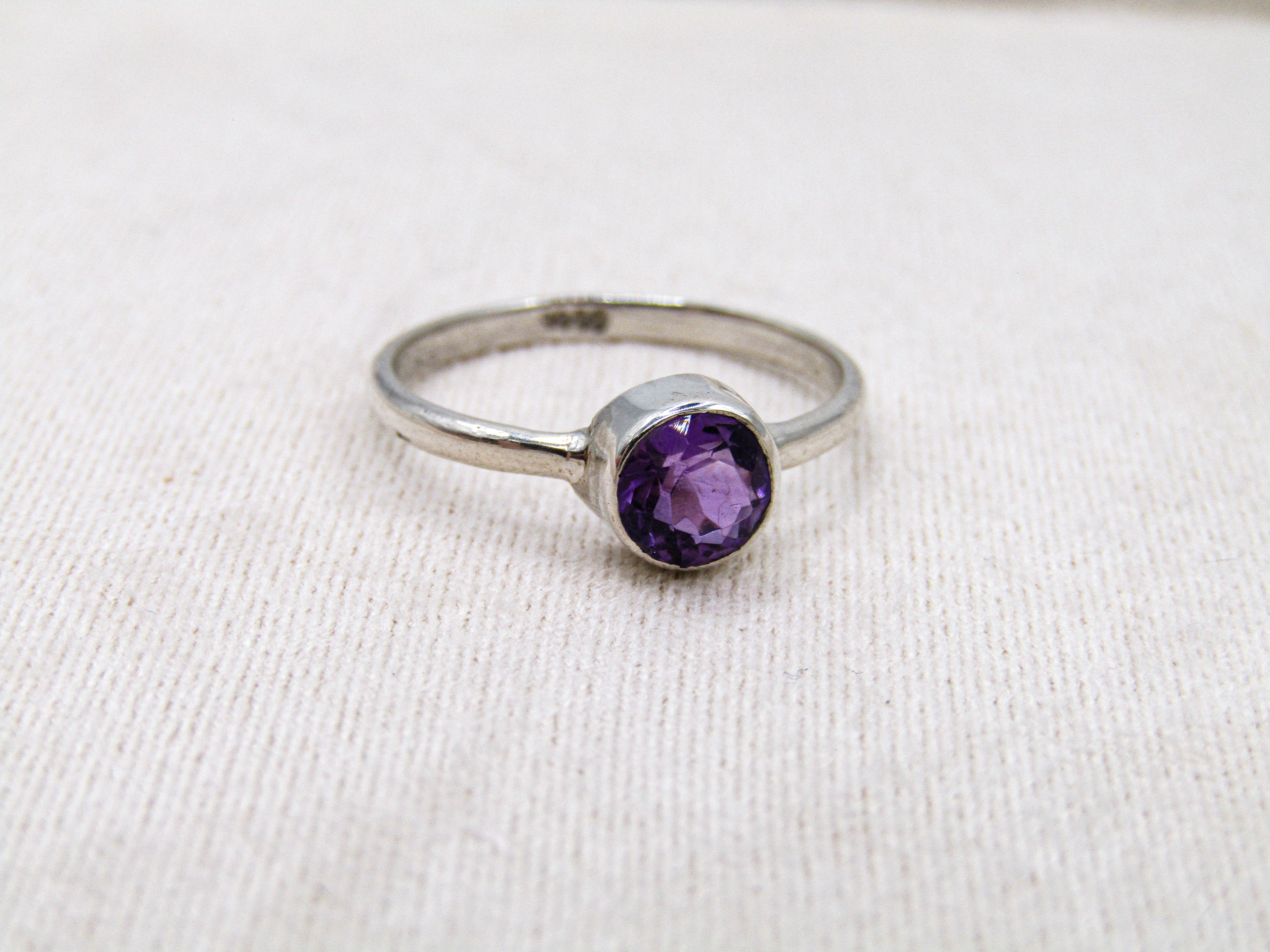 Amethyst stacking Ring