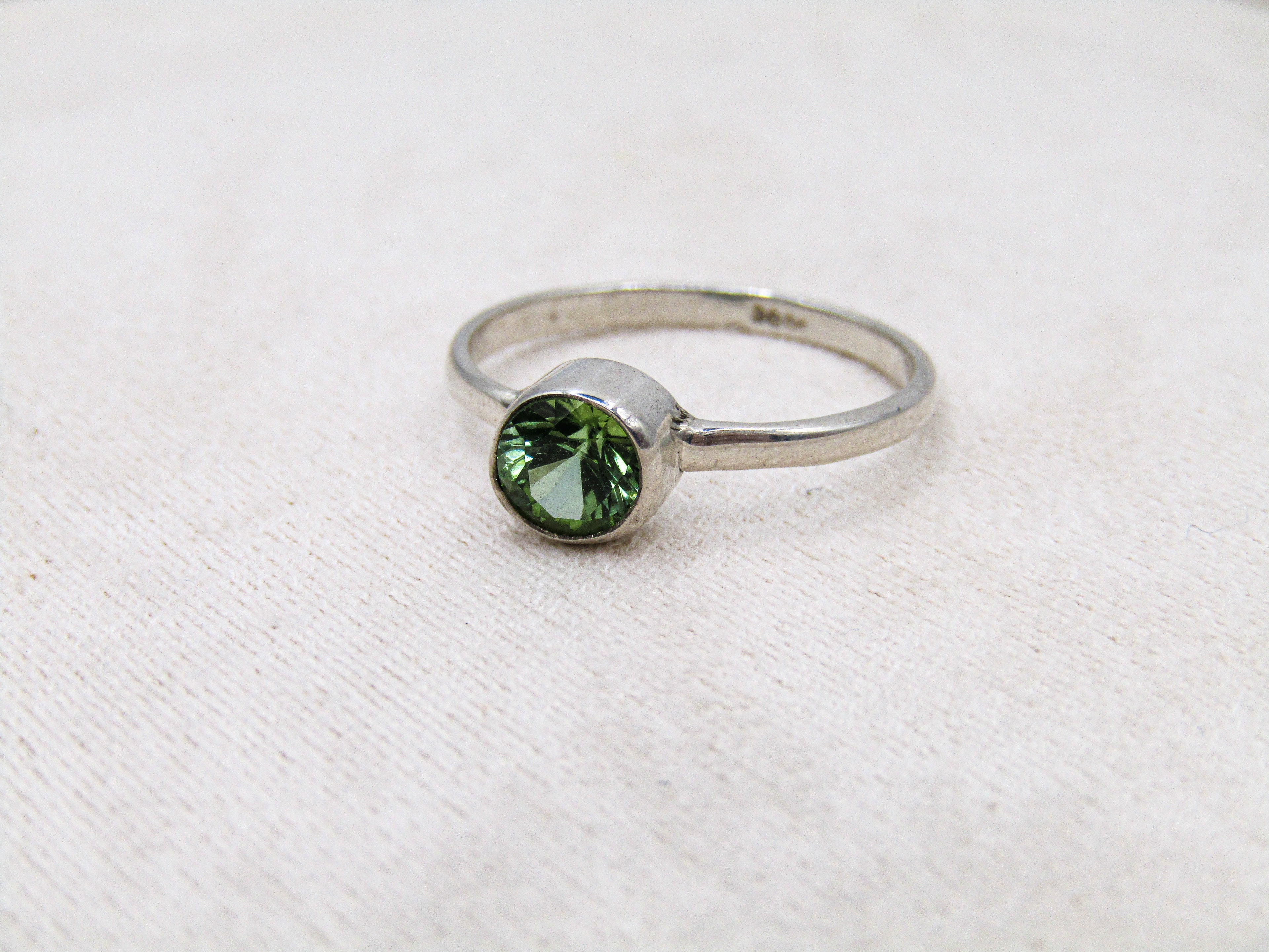 Green Tourmaline Stacking Ring