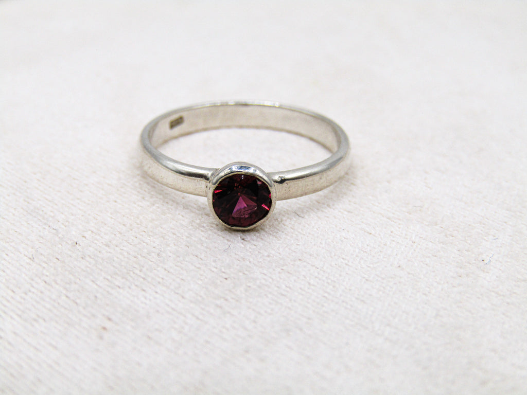 Pink Tourmaline Stacking Ring