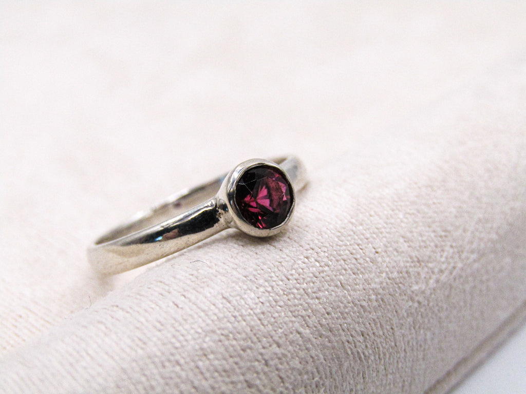 Pink Tourmaline Stacking Ring
