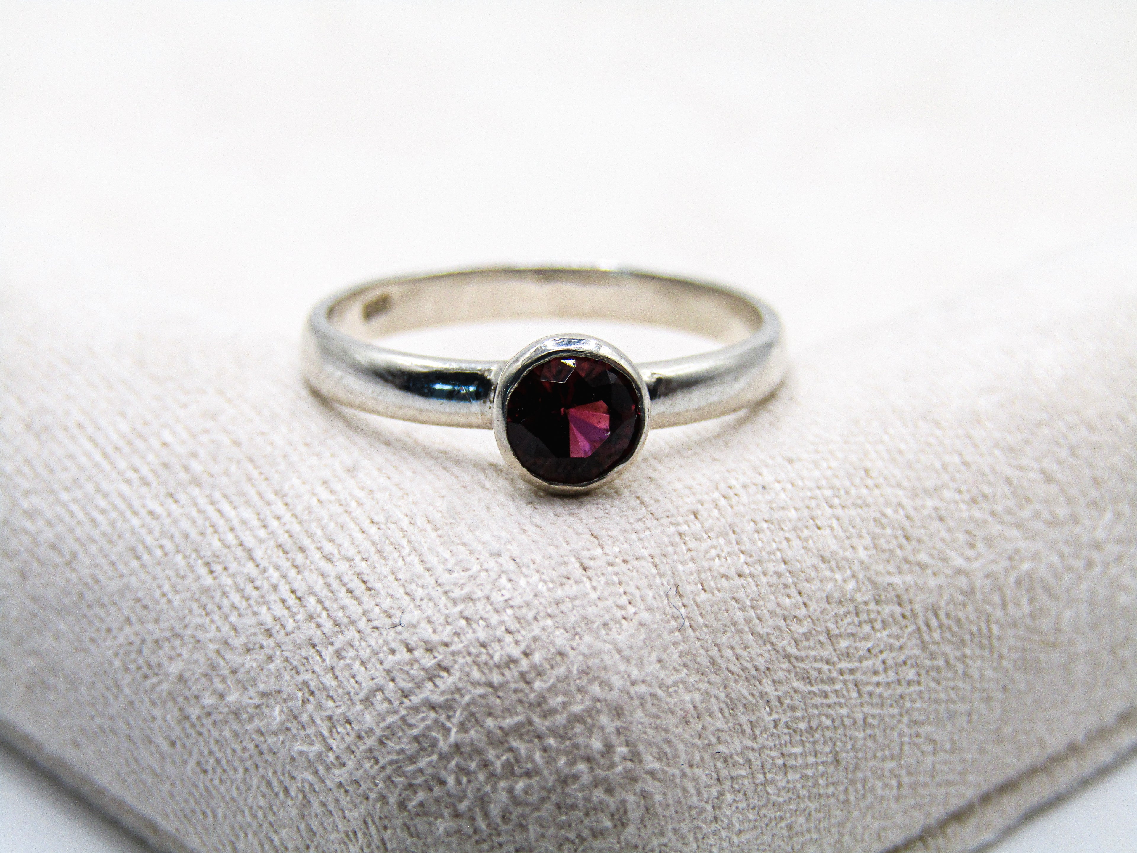 Pink Tourmaline Stacking Ring