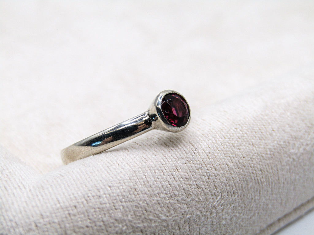 Pink Tourmaline Stacking Ring