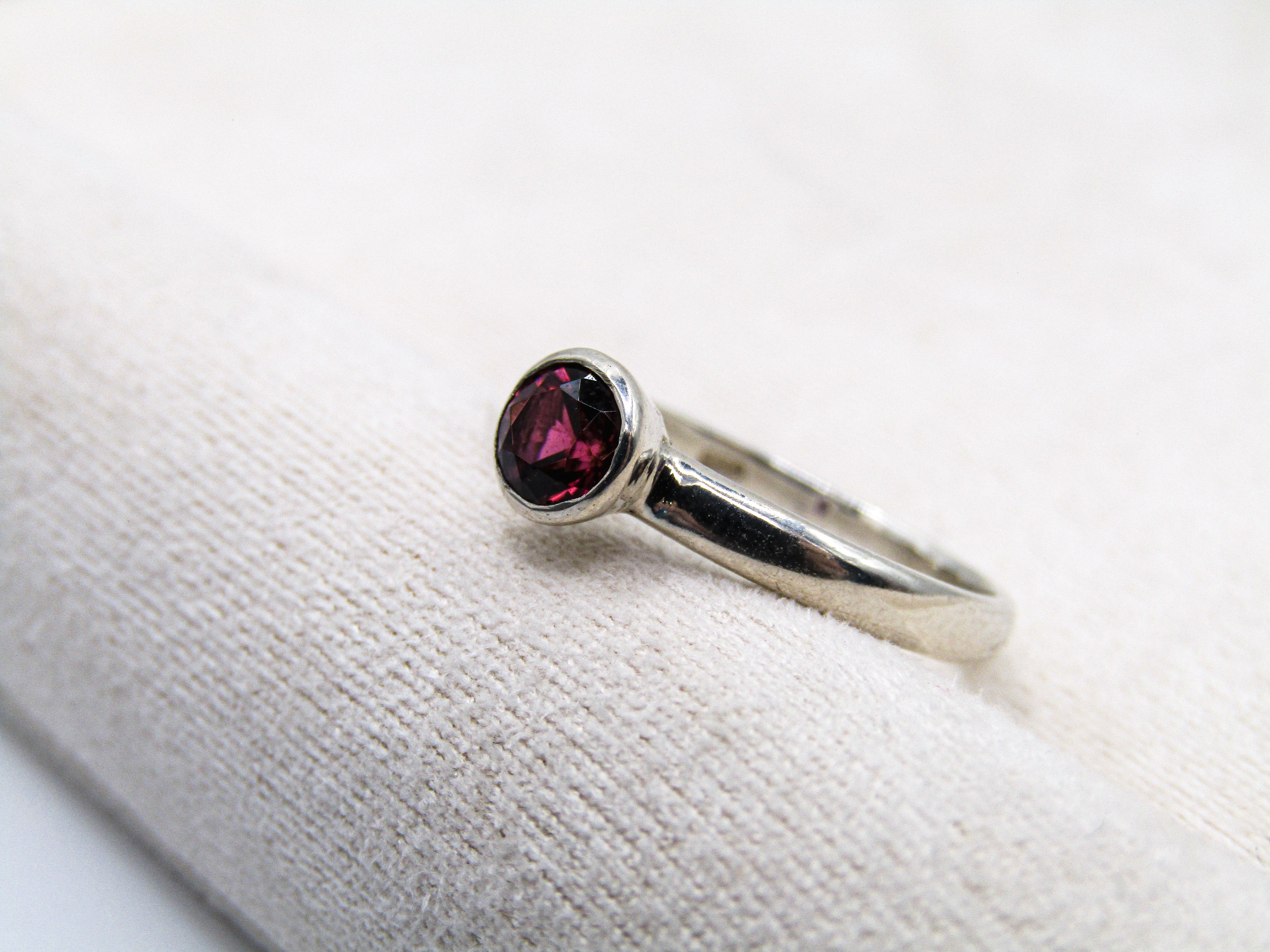 Pink Tourmaline Stacking Ring