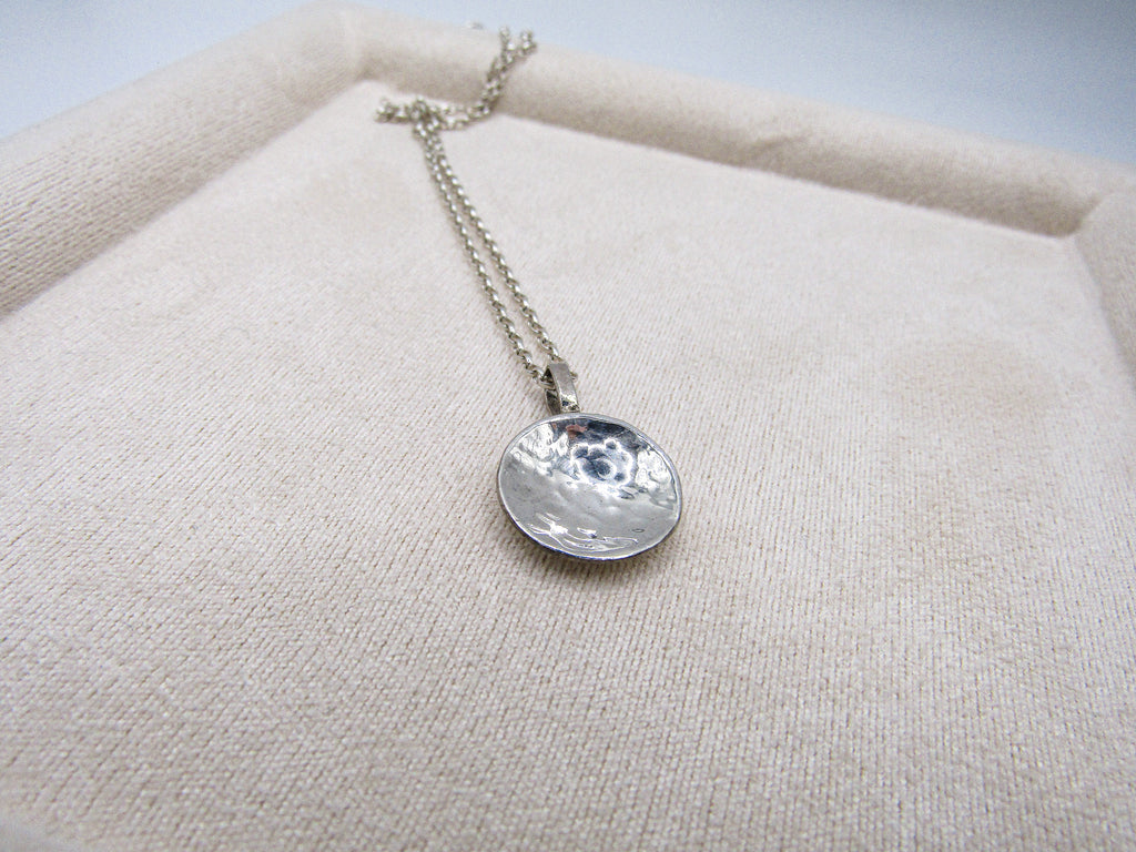 Hammered Disk Pendant