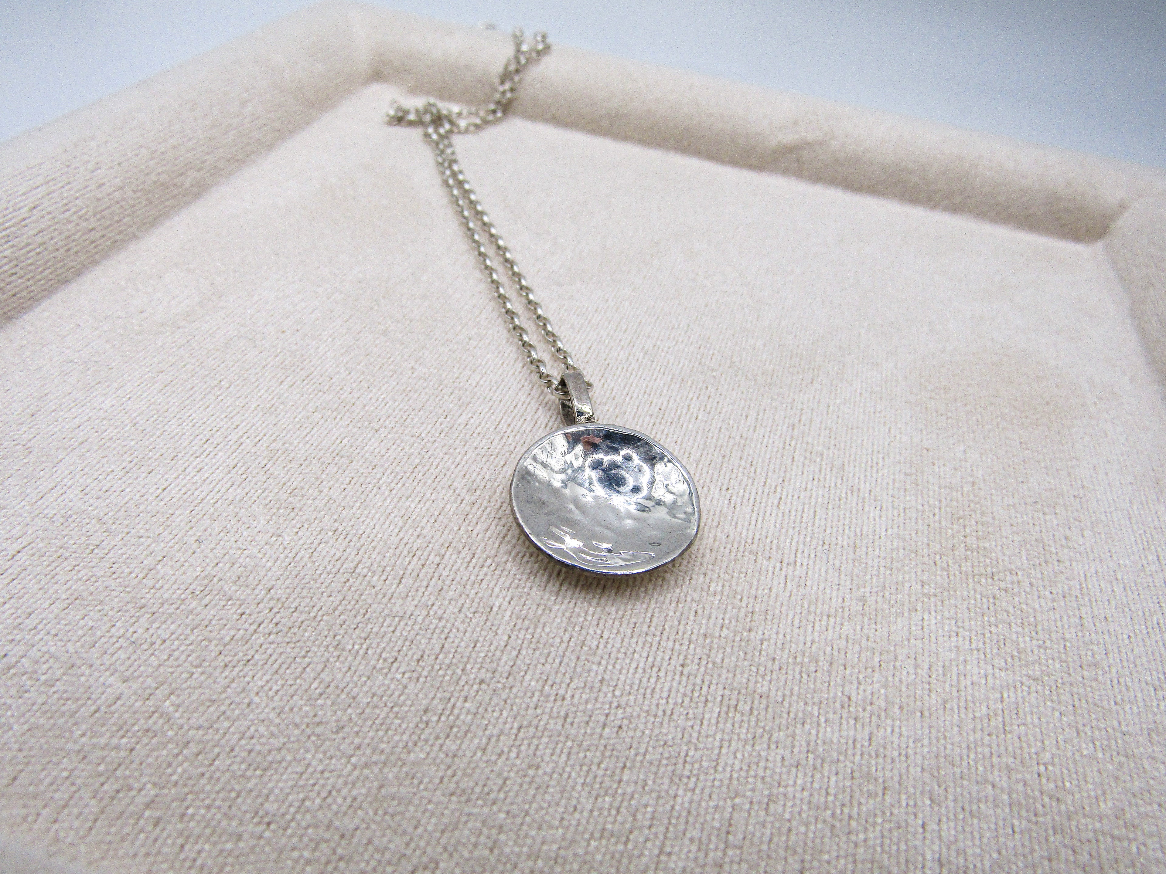Hammered Disk Pendant