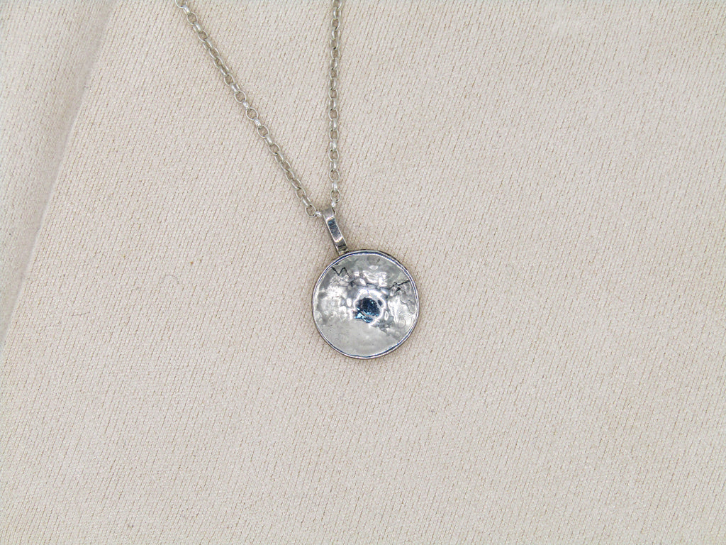 Hammered Disk Pendant