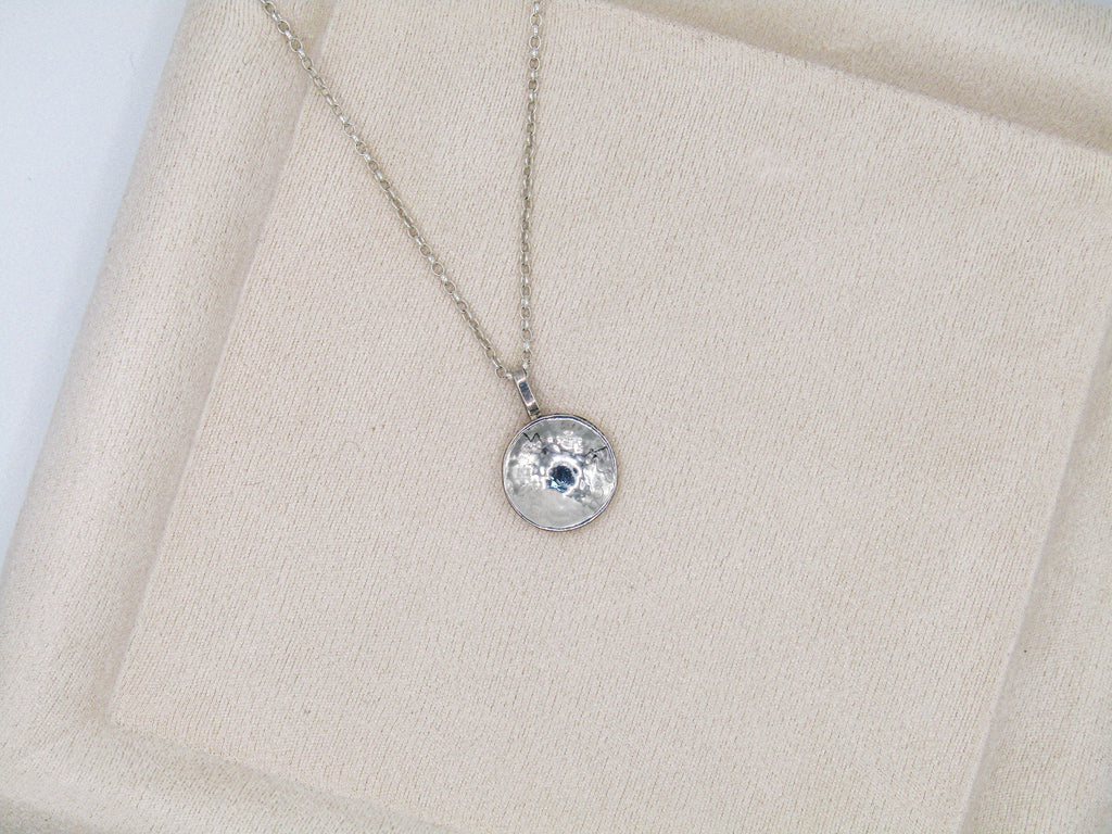 Hammered Disk Pendant
