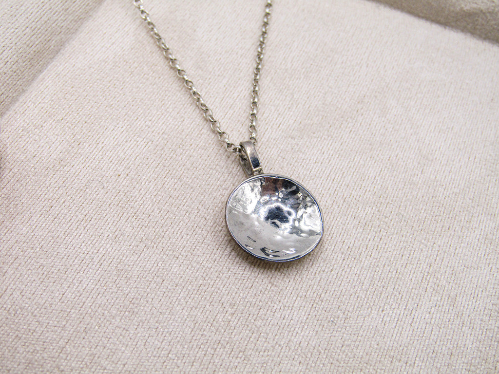 Hammered Disk Pendant