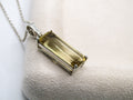 Rectangle Citrine Pendant