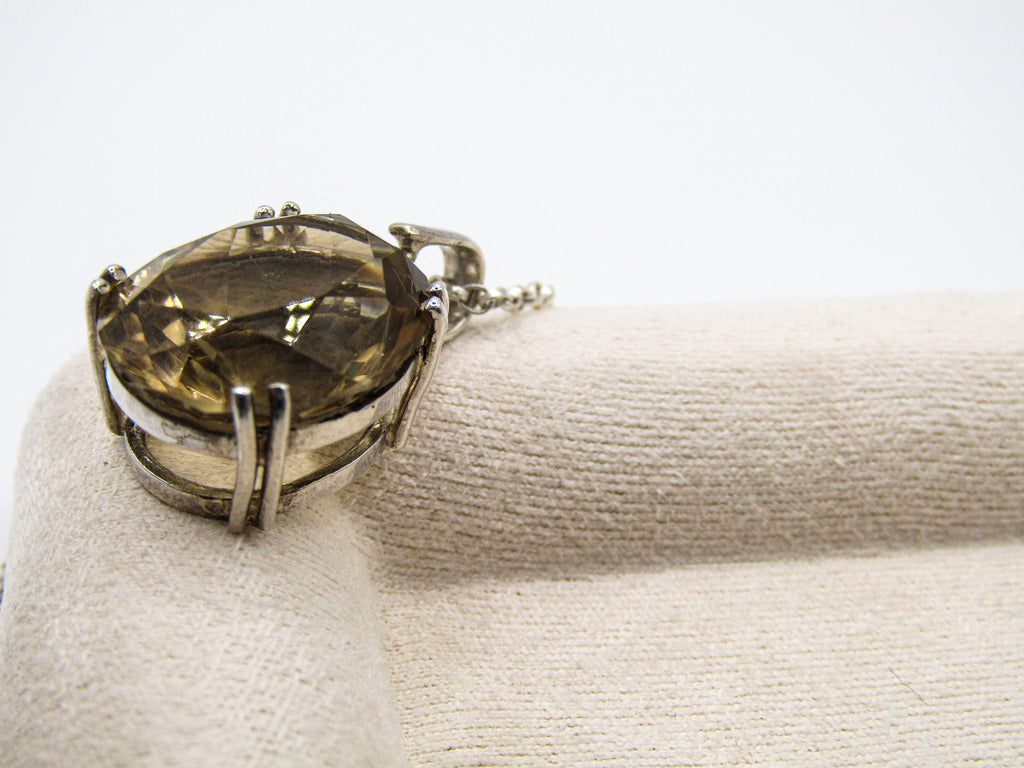 Smokey Citrine Pendant Necklace