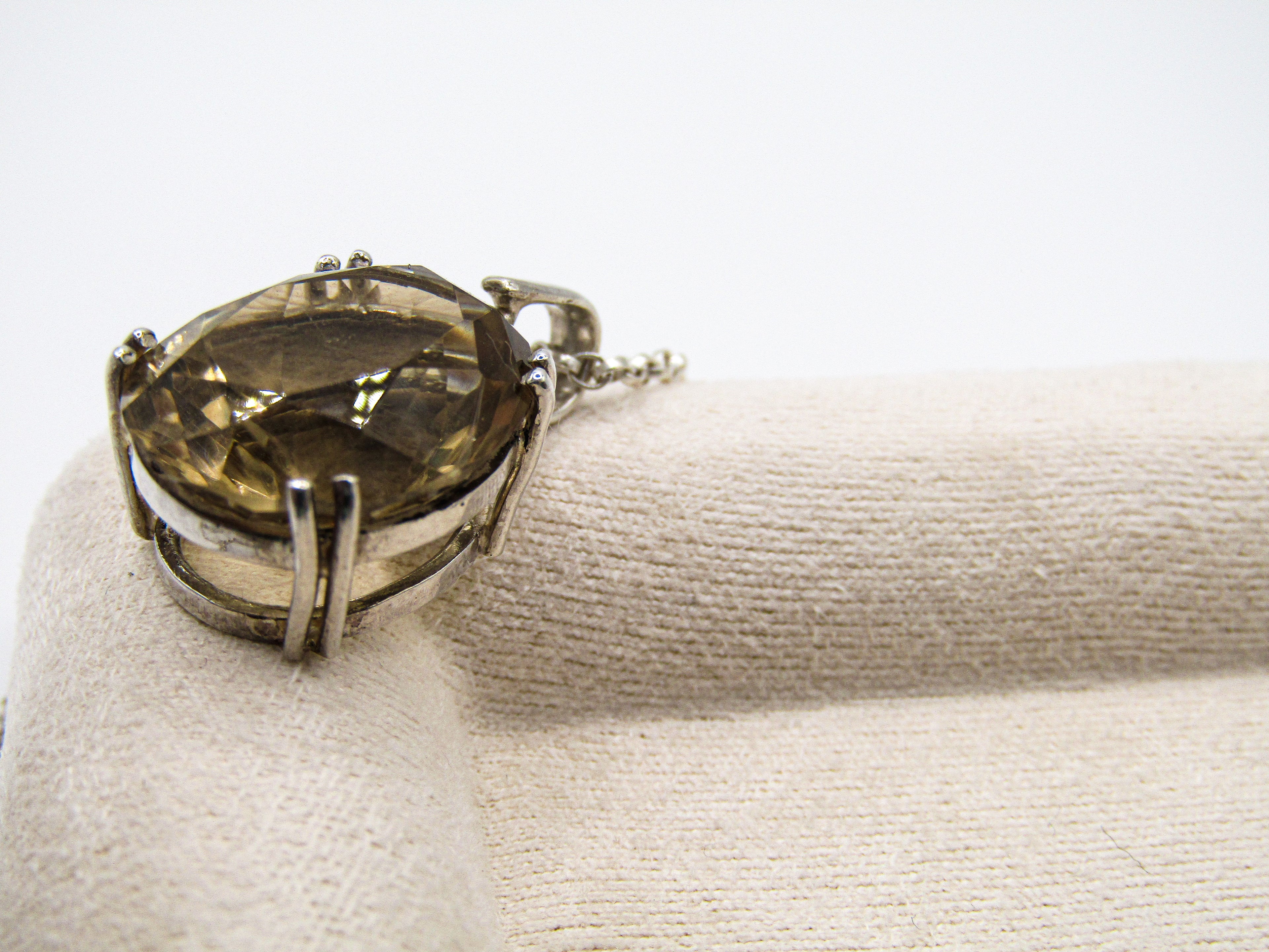 Smokey Citrine Pendant Necklace