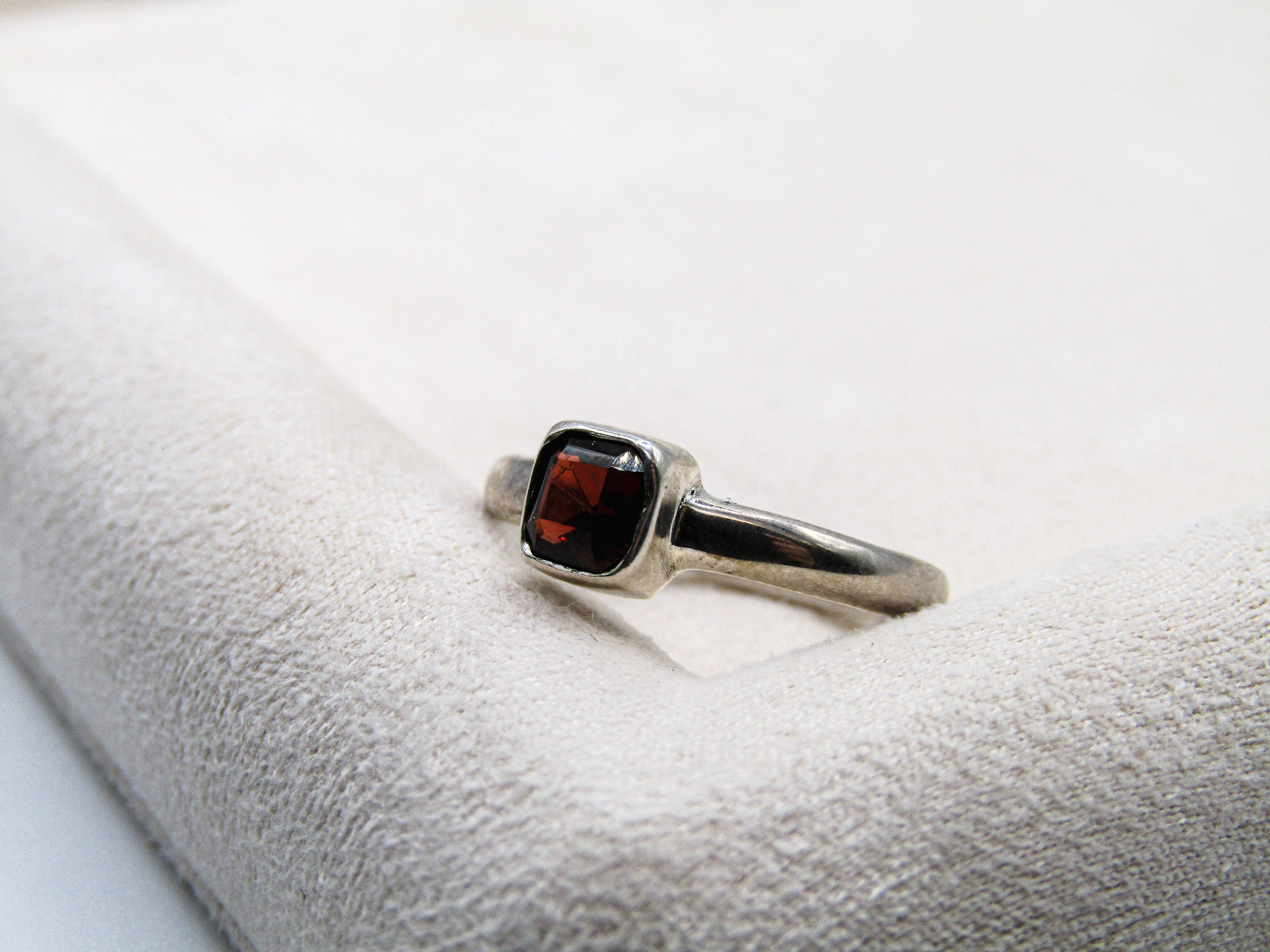 Garnet Stacking Ring