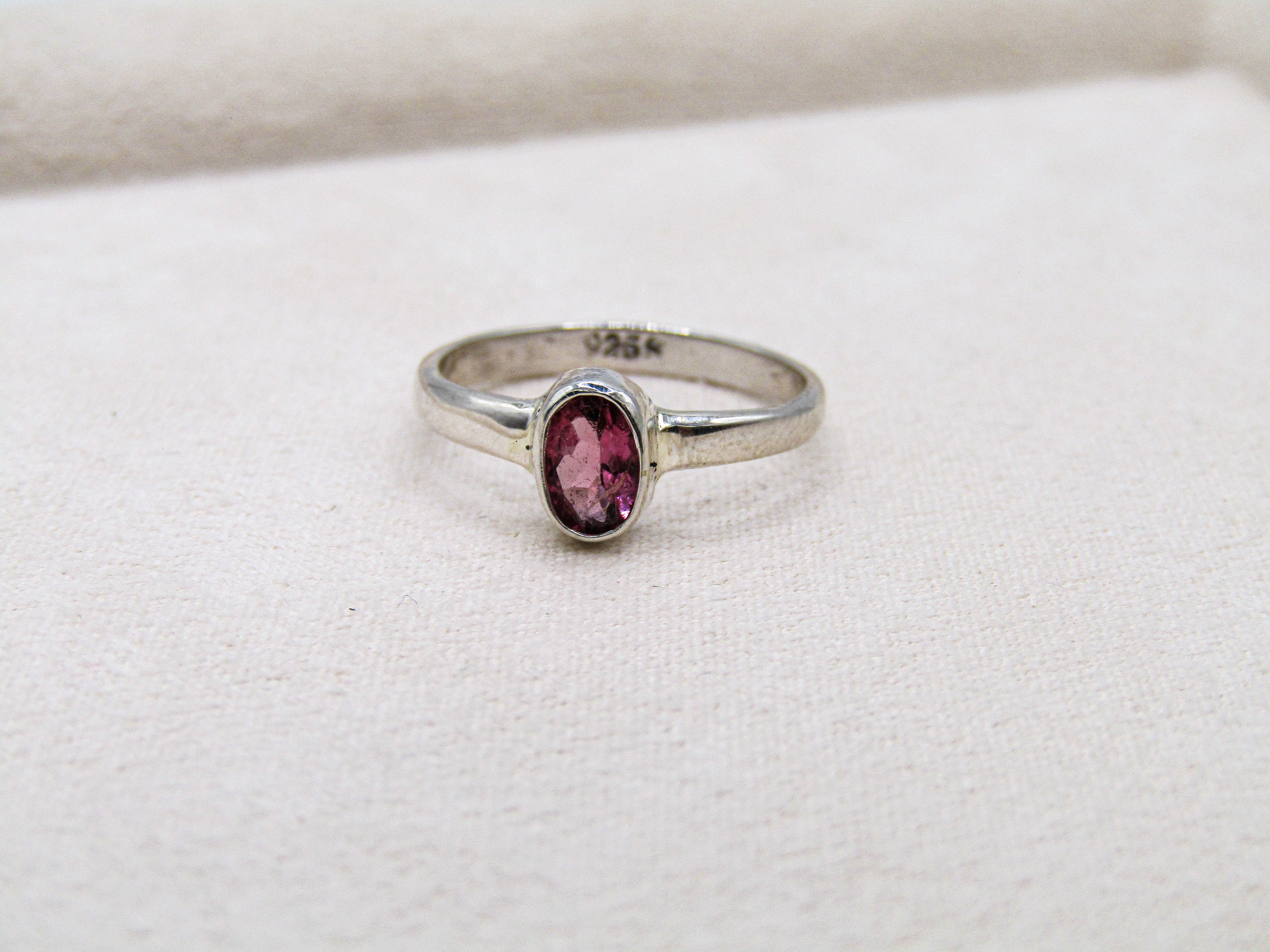 Pink Tourmaline Stacking Ring