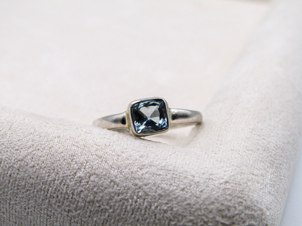 Aquamarine Stacking Ring
