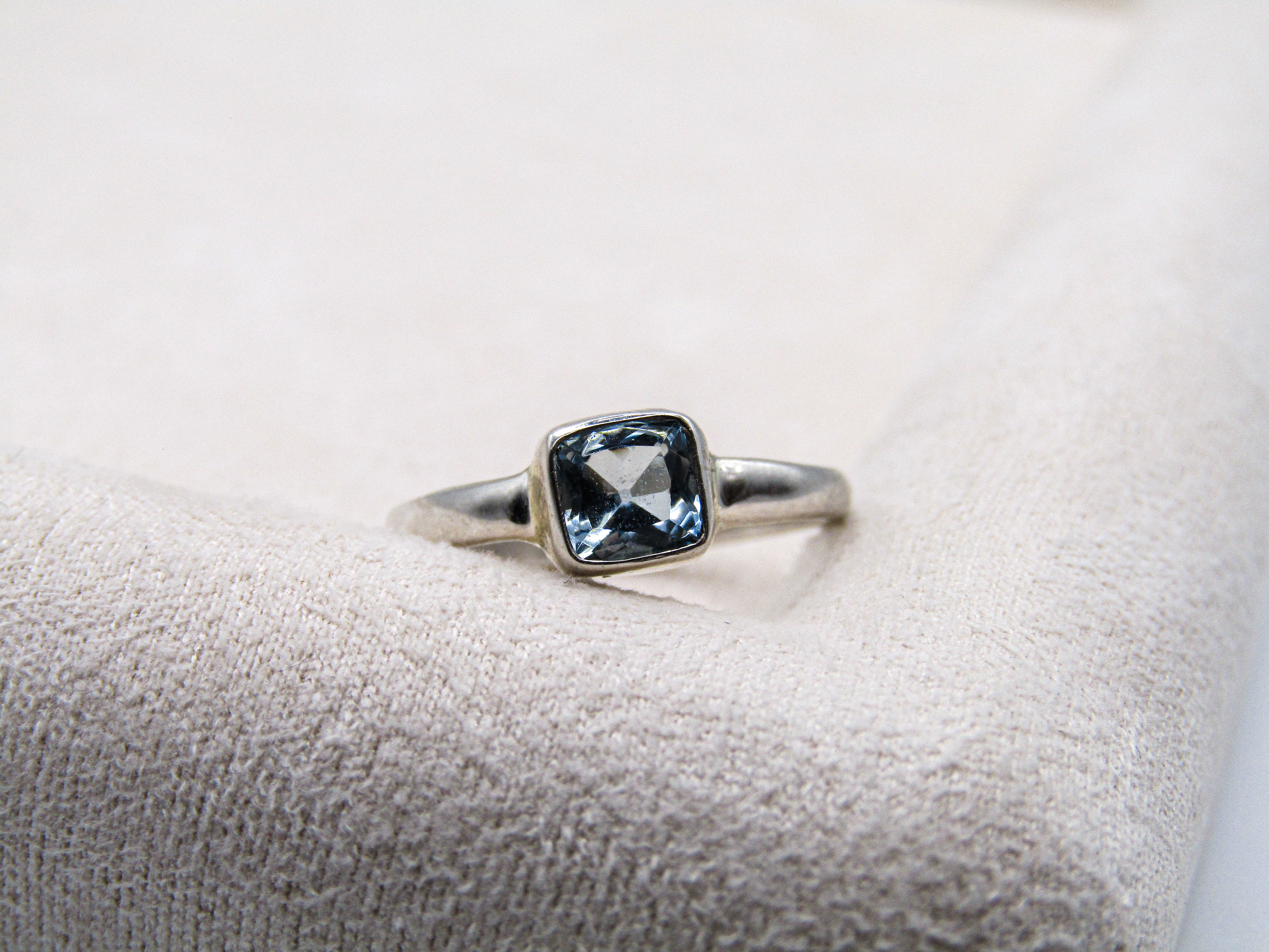 Aquamarine Stacking Ring