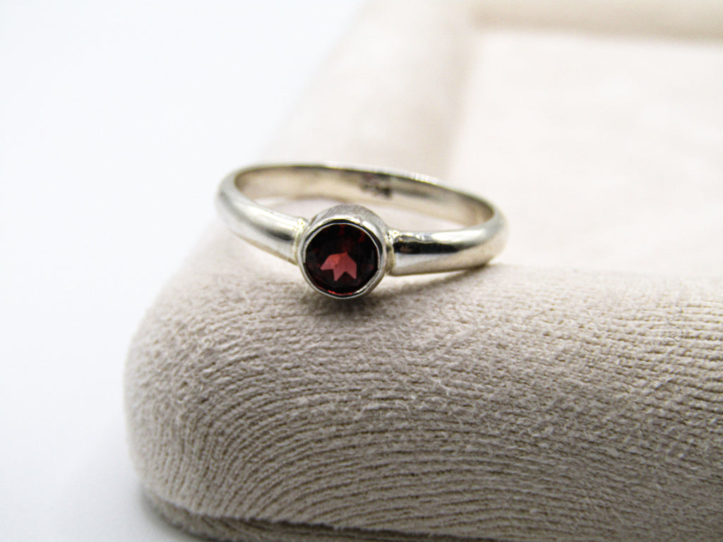 Garnet Stacking Ring