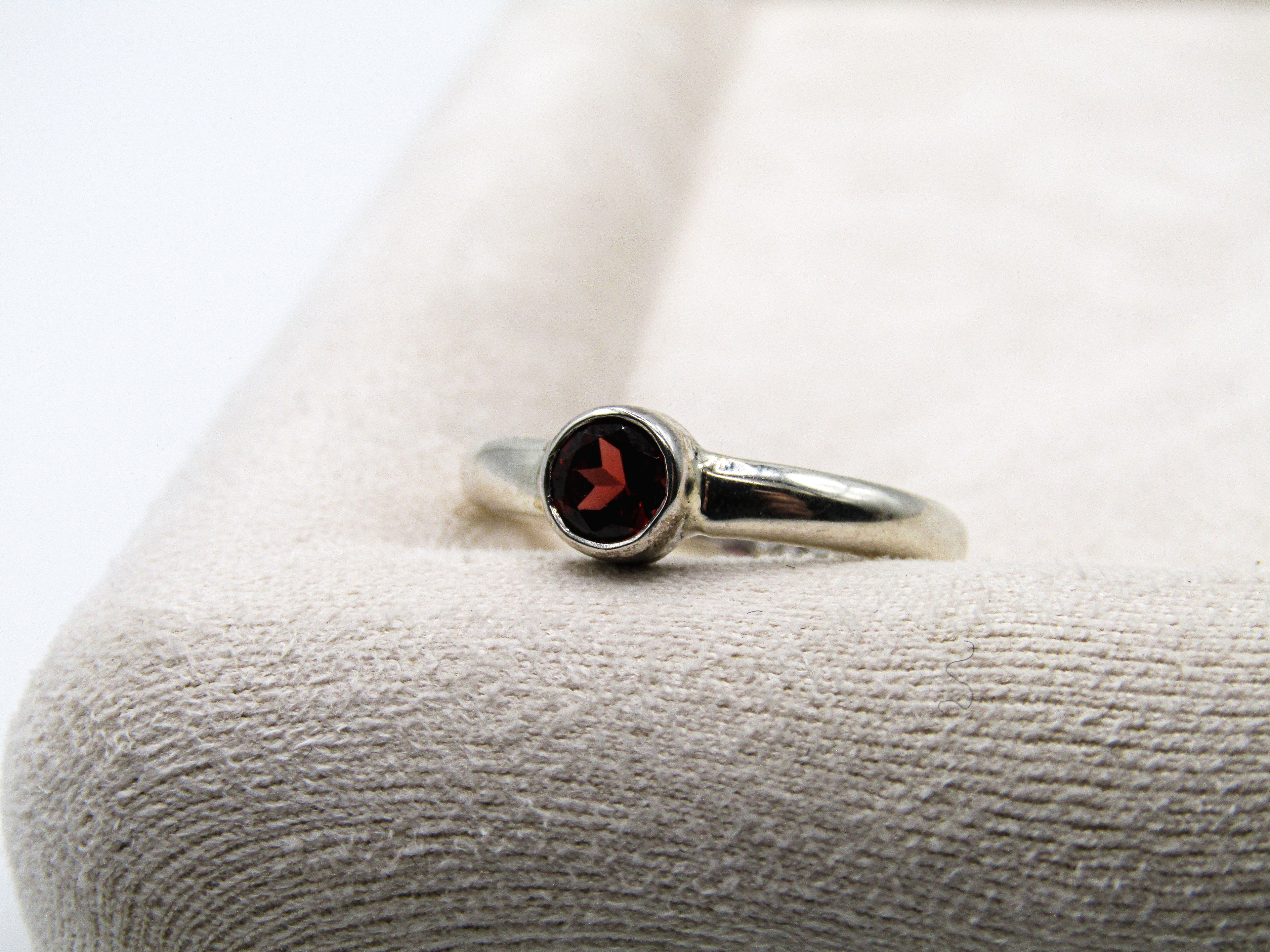 Garnet Stacking Ring