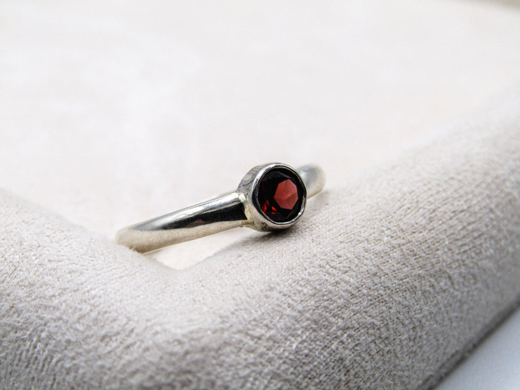 Garnet Stacking Ring